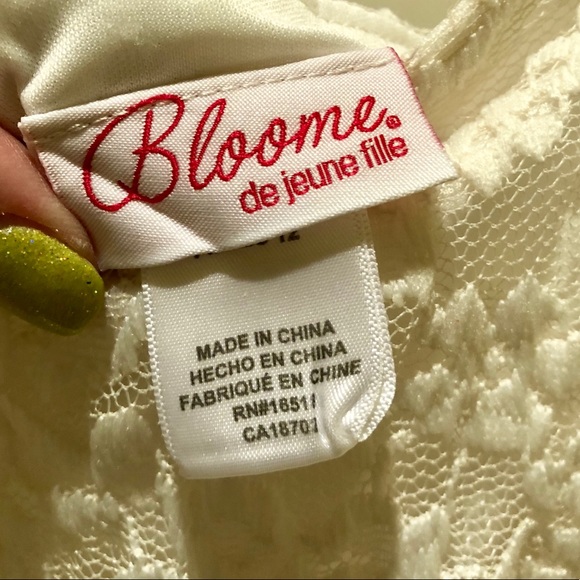 Girls size 12 cream and bronze ombré dress - Picture 5 of 6